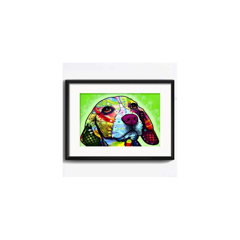 Cuadro Perro Pop Art Todas Las Razas Decoracion Con Paspartú
