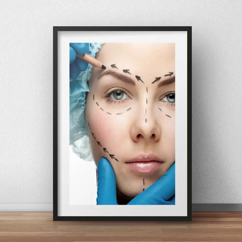 Cuadro Estetica Plastica Botox Lipo Clinica Arte Paspartu