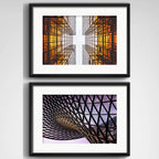 Set 2 Cuadros Arquitectura Moderna Decoracion 2 Con Paspartú