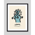 Cuadro Keith Haring Dedos Arte Urbano Decoracion Moderna Marco Negro