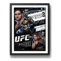 Cuadro Ufc Fight Peleas Famosas Retro Mma Deporte Coleccion Ufc 168 Anderson Silva Vs Chris Weidman Negro
