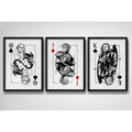 Set 3 Cuadros Game Of Thrones Houses Casas Cartas Serie Tv