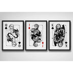 Set 3 Cuadros Game Of Thrones Houses Casas Cartas Serie Tv