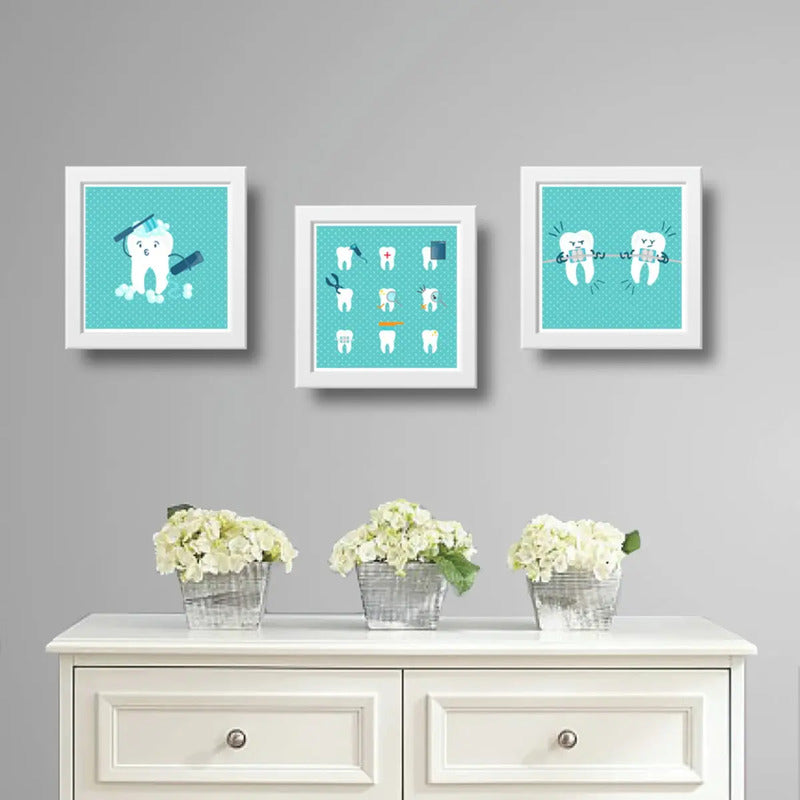Set 3 Cuadros Clinica Dentista Odontologia Consultorio Brs2