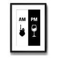 Cuadro Am Pm Mate Vino Cocina Living Decoracion Con Paspartú