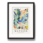 Cuadro Matisse Exposicion Abstracto Br5 53x43cm Con Paspartú Marco Negro