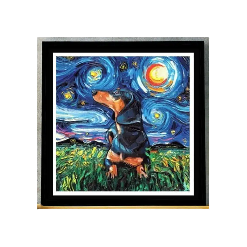 Cuadro Perro Gato Van Gogh Arte Mascotas Decoracion Pet