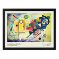 Cuadro Kandinsky Abstracto Amarillo Rojo Azul Pinturas Arte Marco Negro