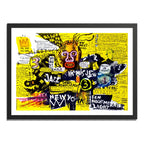 Cuadro Basquiat Arte Urbano Callejera Graffitis Street Art Basquiat Jazz And Revolt Con Marco Negro