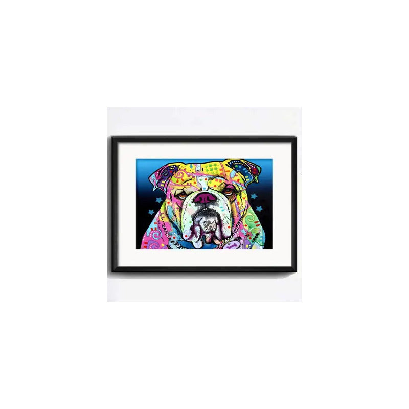 Cuadro Perro Pop Art Todas Las Razas Decoracion Con Paspartú