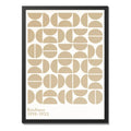 Cuadro Para Living Cocina Estudio Decoracion Moderna Nude Bauhaus Color Beige Con Marco Negro
