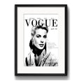 Cuadro Vogue Grace Kelly Fashion Art Decoracion Con Paspartú