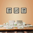 Set 3 Cuadros Cocina Gourmet Eat Kitchen Decoración Hogar