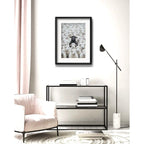 Cuadro Oveja Negra Black Sheep Rebaño 53x43cm Con Paspartú Marco Negro