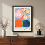 Cuadro Dormitorio Living Hilma Klint Infancia N.5 Signature Marco Negro
