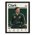 Cuadro Jim Clark Piloto Formula 1 Logros Signature Auto Marco Negro