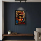 Cuadro Luffy One Piece Wanted Monkey Anime Mangá Efecto 3d Marco Negro