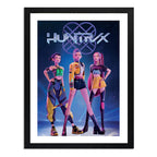 Cuadro K-pop Demon Hunters Huntrix Guardianas Kpop Pelicula Marco Negro