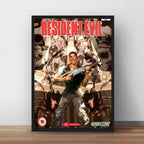Cuadro Resident Evil Game Retro Playstation Videojuego Gamer Marco Negro