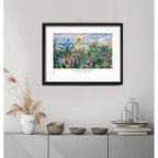 Cuadro Monet Palmeras De Bordighera 53x43cm Con Paspartú Marco Negro