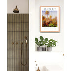 Cuadro Dormitorio Living Monet Granja Bordighera Marco Oak Marco Marrón Claro