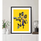 Cuadro Kobe Bryant Lakers 8 Black Mamba Basket Baloncesto Marco Negro