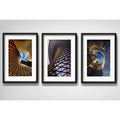 Set 3 Cuadros Arquitectura Moderna Decoracion Con Paspartu
