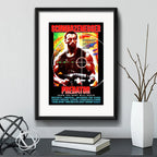 Cuadro Predator Depredador Pelicula 1987 Cinema Con Paspartú Marco Negro