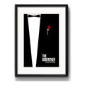 Cuadro The Godfather Minimalista El Padrino Con Paspartú Marco Negro