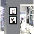 Set 2 Cuadros Perro Gato Chicle Mascota Pet Decoracion Hogar