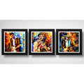 Set 3 Cuadros Eric Clapton Jimi Hendrix Ray Vaughan Pop Art