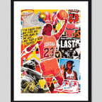 Cuadro Michael Jordan 23 Basket Nba Chicago Bulls Deporte Marco Negro