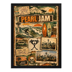 Cuadro Pearl Jam Vitalogy Seattle Grunge Rock Eddie Vedder Marco Negro