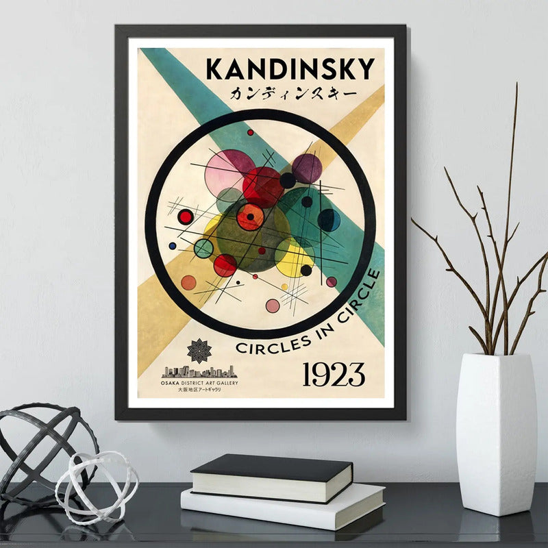 Cuadro Kandinsky Circles Osaka 1923 Exposicion Galeria Arte Marco Negro