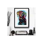 Cuadro Perro Pop Art Todas Las Razas Decoracion Con Paspartú