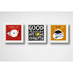 Set 3 Cuadros Cocina Pop Art Frases Cafe Comedor Decoracion