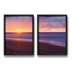 Set 2 Cuadros Playa Mar Sol Sunset Paisajes Arte Decoracion
