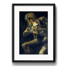 Cuadro Francisco De Goya Saturno Devorando Hijo Con Paspartú Negro