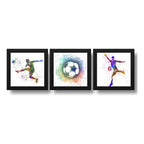 Set 3 Cuadros Futbol Pop Art Balon Pelota Deporte Decoracion