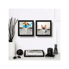 Set 2 Cuadros Perro Baño Mascota Diario Decoracion Pet Brs04
