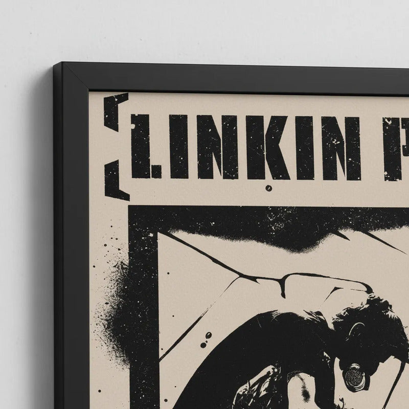 Cuadro Linkin Park Meteora Album Nu Metal Rock Musica Marco Negro