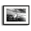 Cuadro Rio De Janeiro Fotos Blanco Negro Brs5 Con Paspartú Playa De Copacabana Con Marco Negro