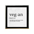 Cuadro Vegano Veganismo Frase Concepto Decoracion