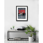 Cuadro Ayrton Senna Formula 1 Sign Auto 53x43cm Con Paspartú Marco Negro