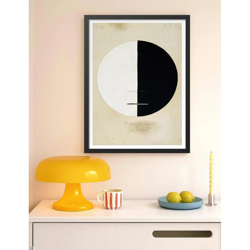 Cuadro Dormitorio Living Hilma Af Klint Buddha Standpoint Marco Negro