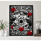 Cuadro Red Hot Chilli Peppers Blood Sugar Sex Magik Rock Marco Negro