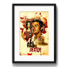 Cuadro Dexter Serie Tv Arte Decoracion Con Paspartú Marco Negro