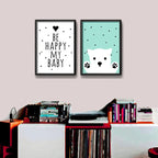 Set 2 Cuadros Perro Frase Decoracion Infantil Dormitorio