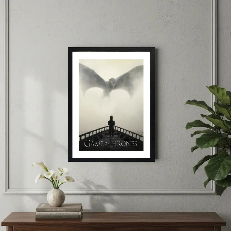 Cuadro Game Of Thrones A Dance With Dragons Série Decoracion Marco Negro