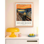 Cuadro Living Dormitorio Edvard Munch El Grito Expo Oslo Oak Marco Marrón Claro
